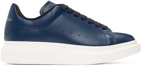 navy blue alexander mcqueen shoes.